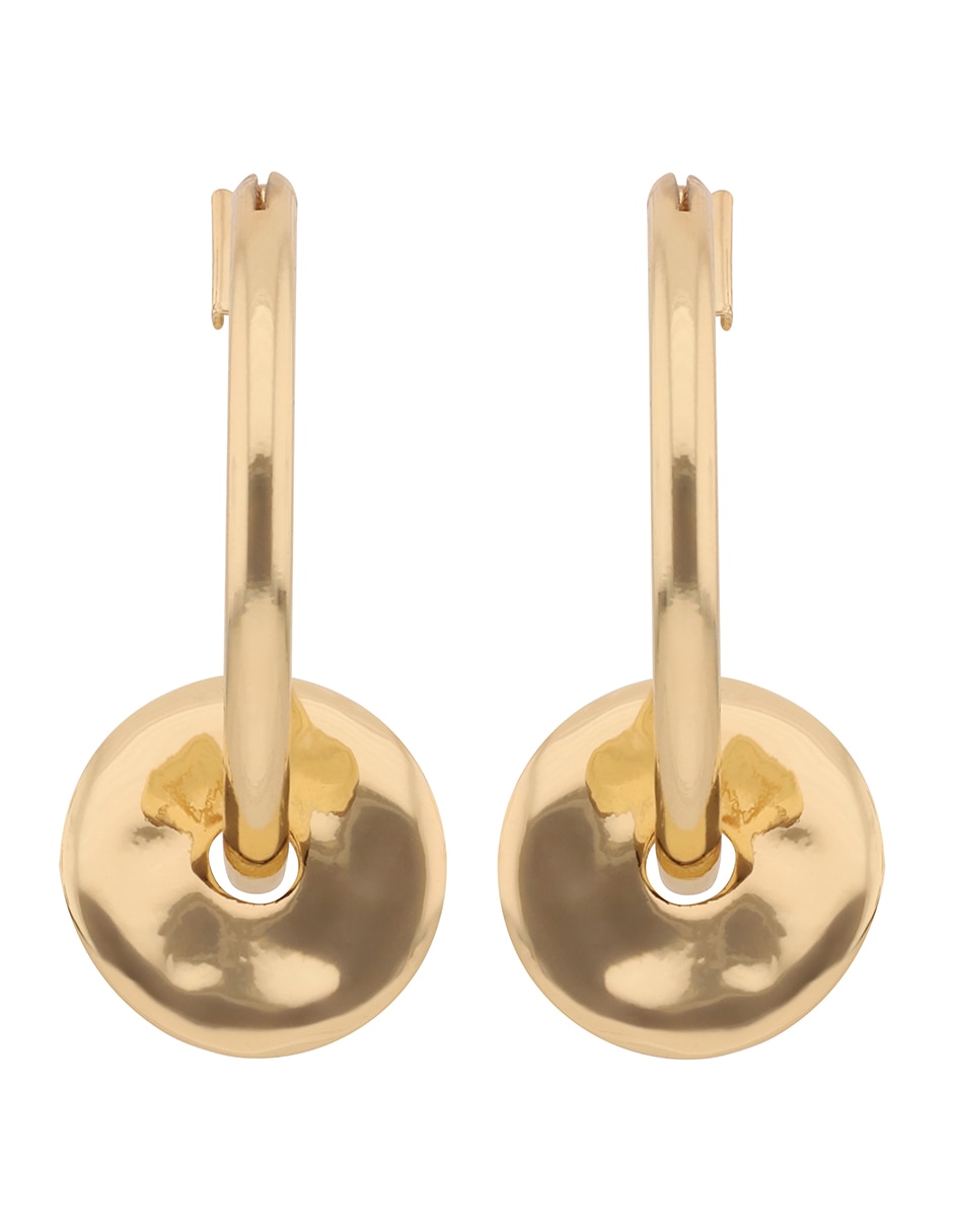 Arracadas Glitzy Gold con acabado brillante