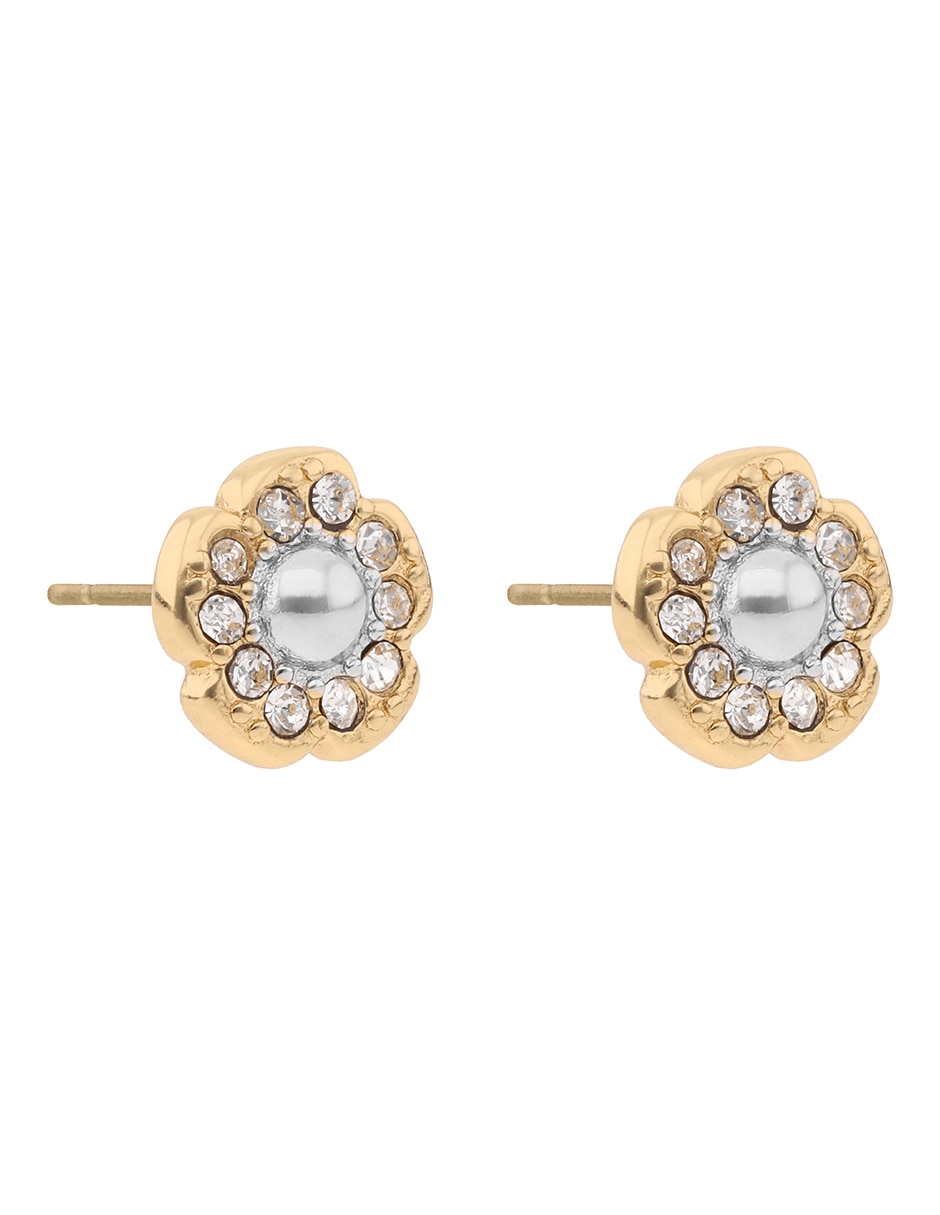 Aretes de flor 5.1 Delicate Feminine Utility con acabado brillante cristal 2