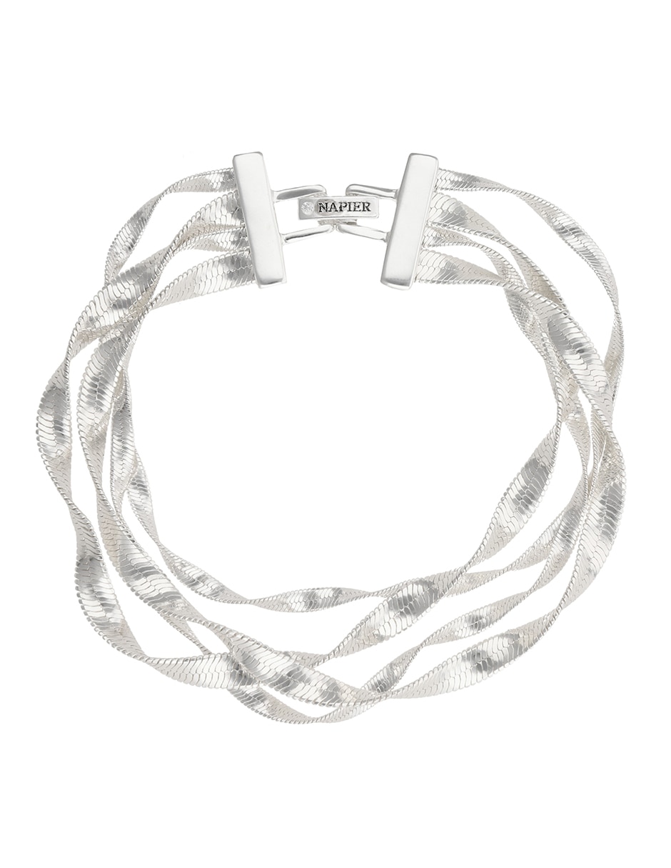 Pulsera Twisted Silver con acabado pulido