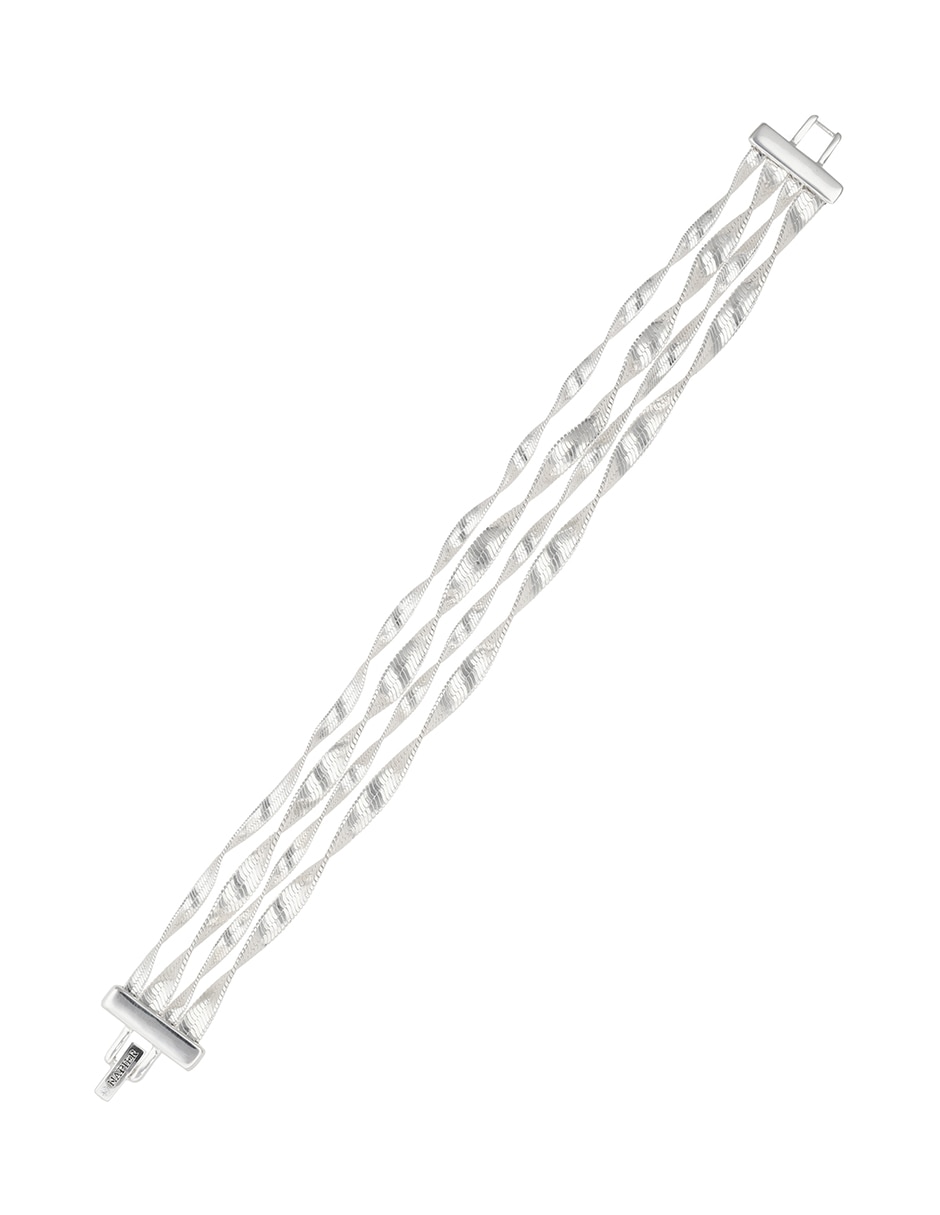 Pulsera Twisted Silver con acabado pulido 2