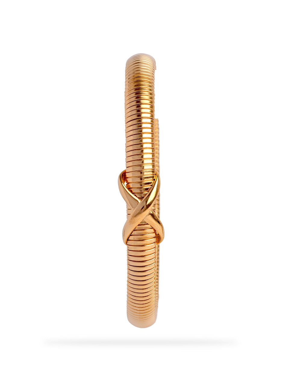 Brazalete Classic Collection con acabado chapa de oro 2