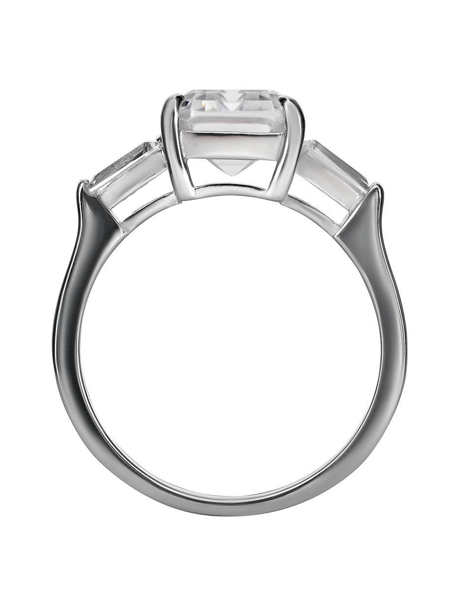 Anillo P 925 de plata zirconia brillante 3