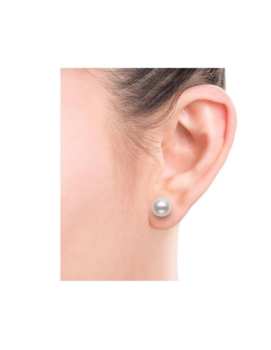 Aretes, collar y pulsera de plata P925 perla 2