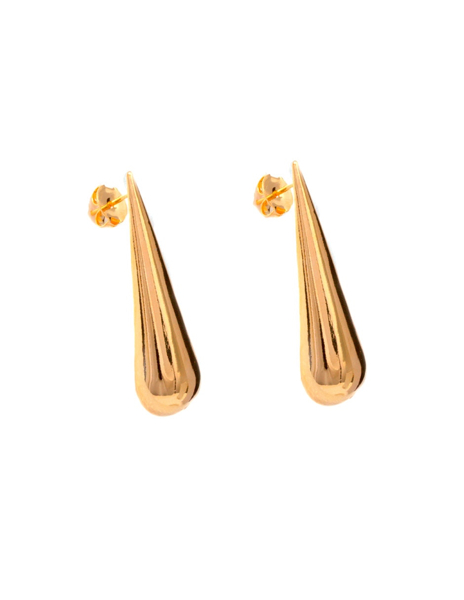 Aretes Universal Classic Collection con acabado chapa de oro 2