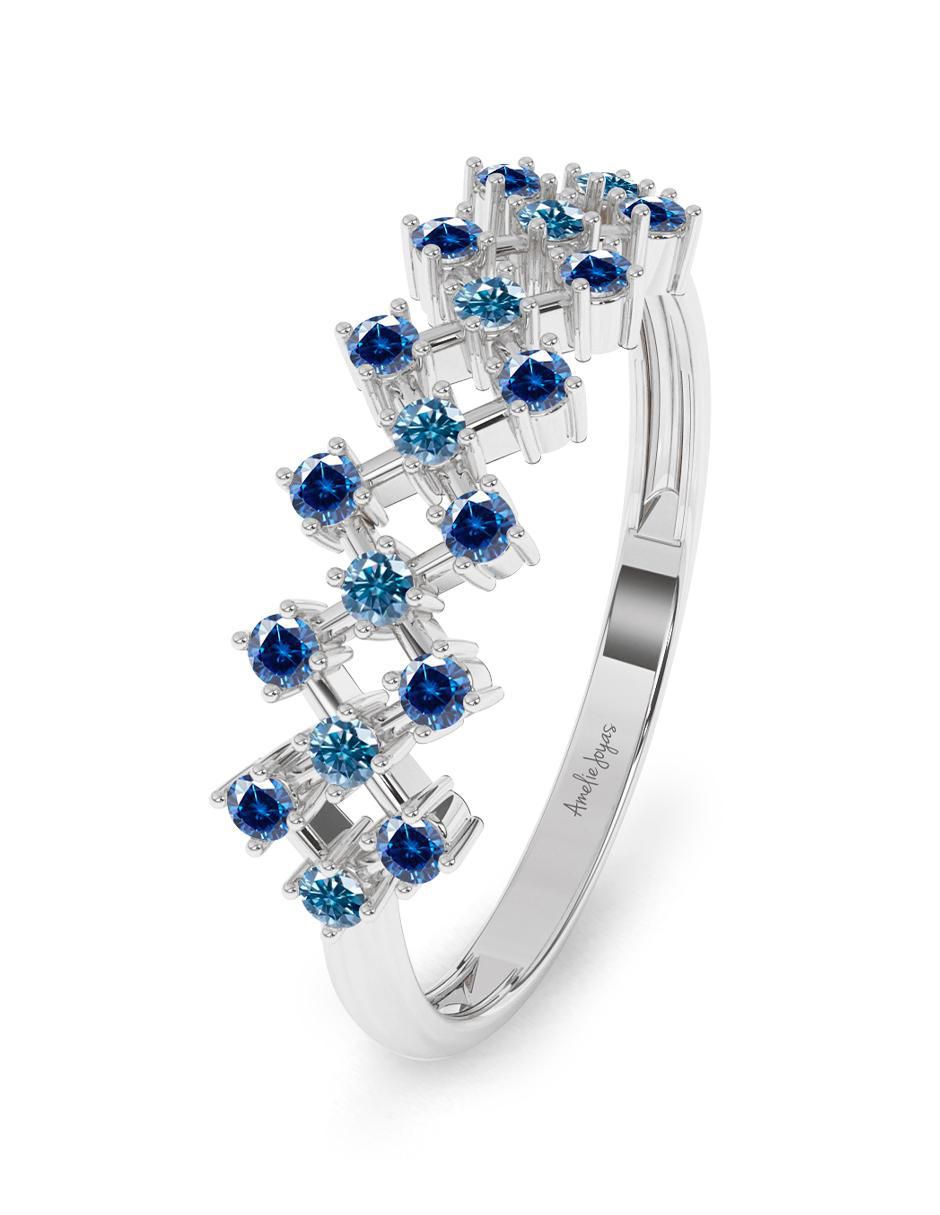 Anillo de oro zirconia pulido 2