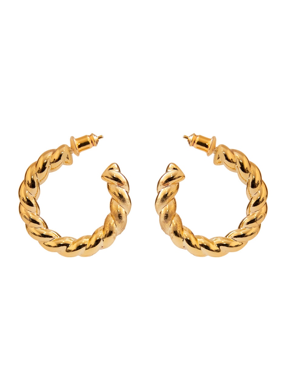 Arracadas Universal Classic Collection con acabado chapa de oro Arracadas Universal Classic Collection con acabado chapa de oro