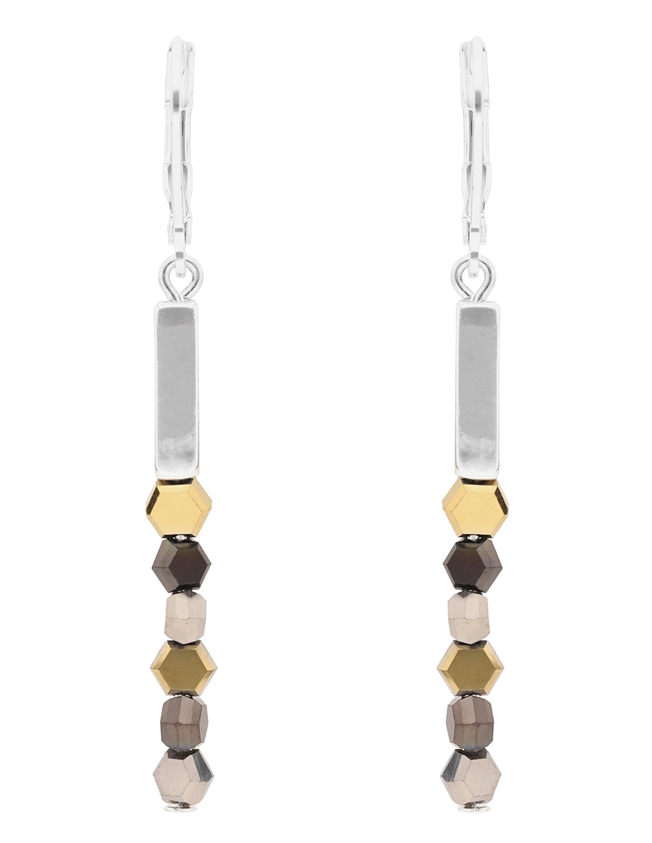 Aretes Tritone Rounds And Discs con acabado brillante