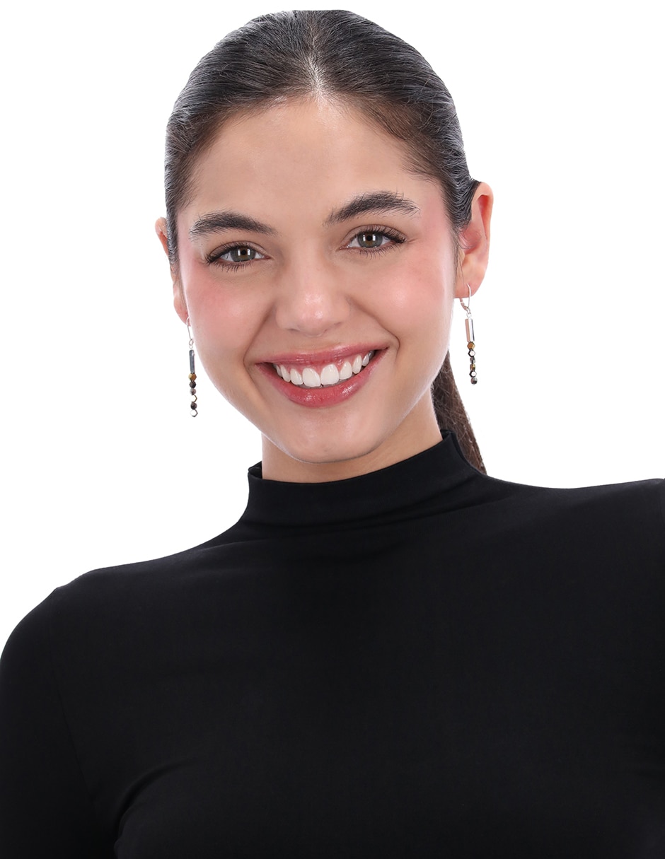Aretes Tritone Rounds And Discs con acabado brillante 3