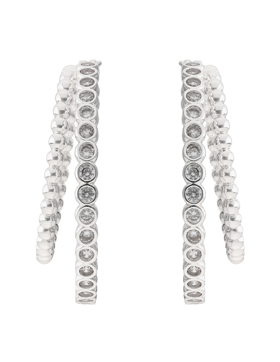 Arracadas con acabado brillante cristal