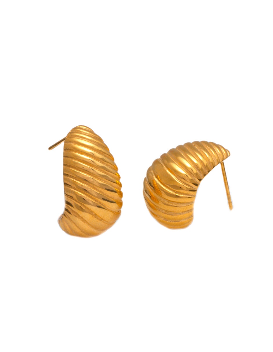 Aretes Universal Classic Collection con acabado chapa de oro Aretes Universal Classic Collection con acabado chapa de oro