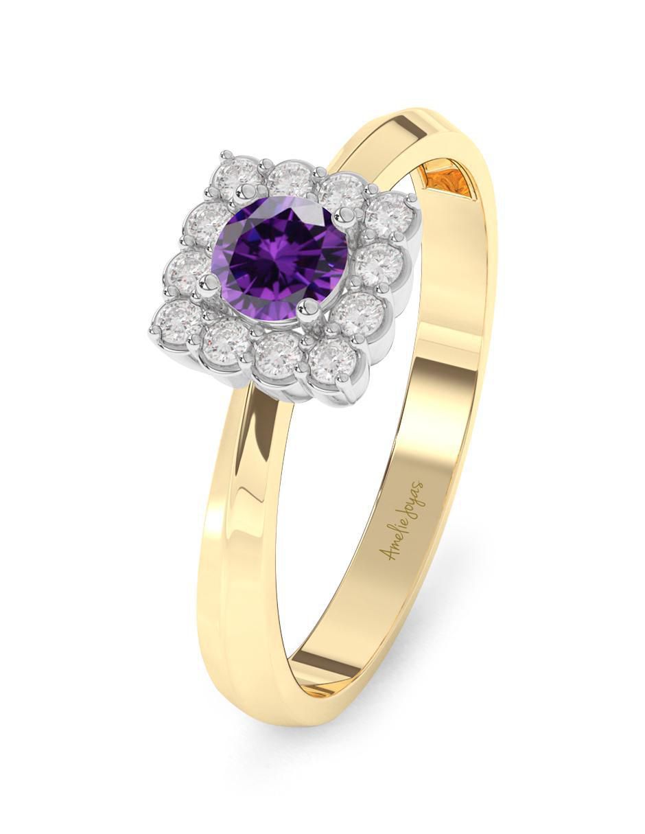 Anillo "de (si aplica)" ninguna amelie joyas sin colección sin temática 14 k "de" oro amatista