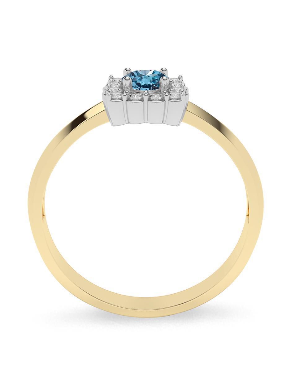 Anillo "de (si aplica)" ninguna amelie joyas sin colección sin temática 14 k "de" oro aguamarina