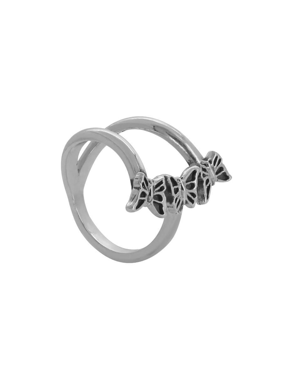 Anillo de mariposa P 925 de plata brillante 3