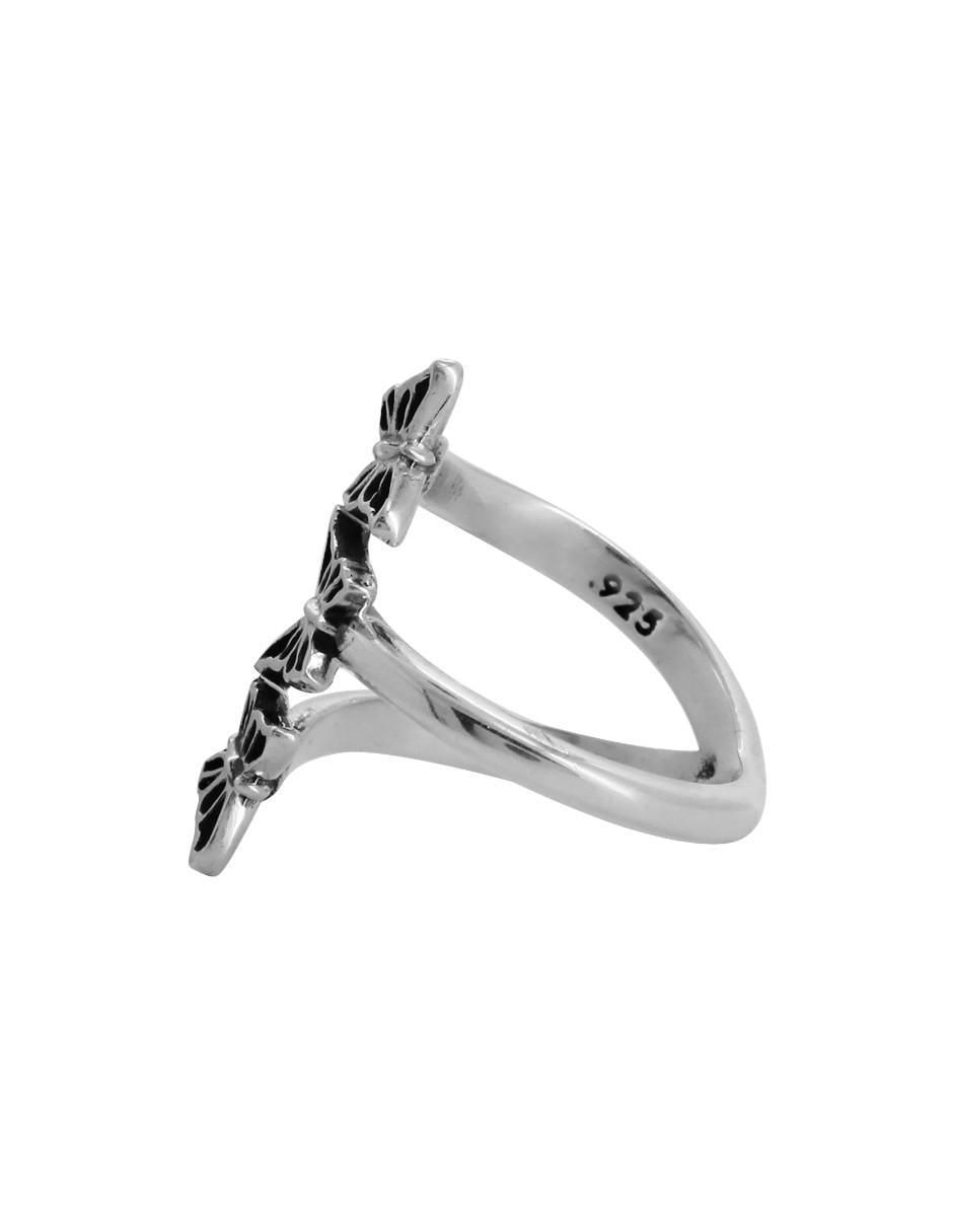 Anillo de mariposa P 925 de plata brillante 4