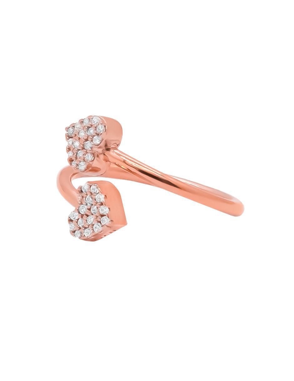Anillo de corazón Destellos P 925 de plata zirconia brillante