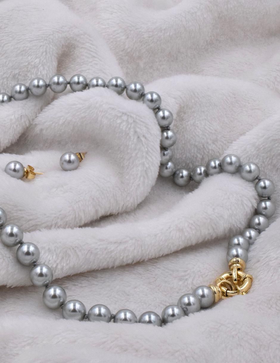 Aretes y collar Perlas de Mallorca de perla 4