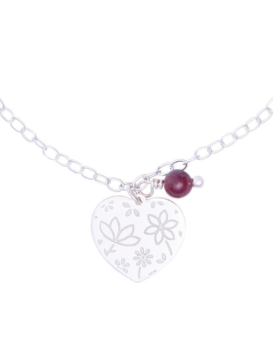 Pulsera de plata con granate p 925 Querer 3