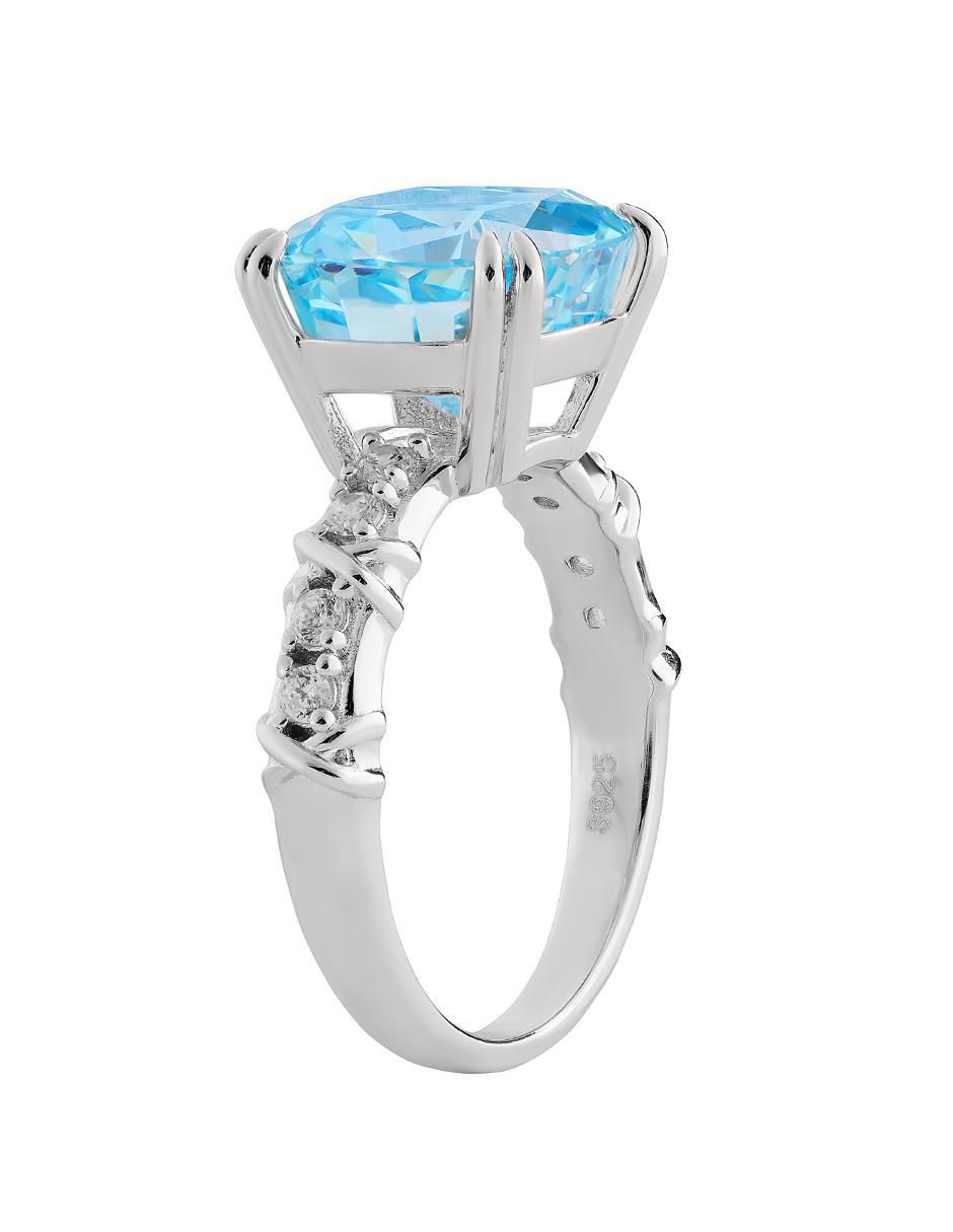 Anillo P 925 de plata zirconia 3
