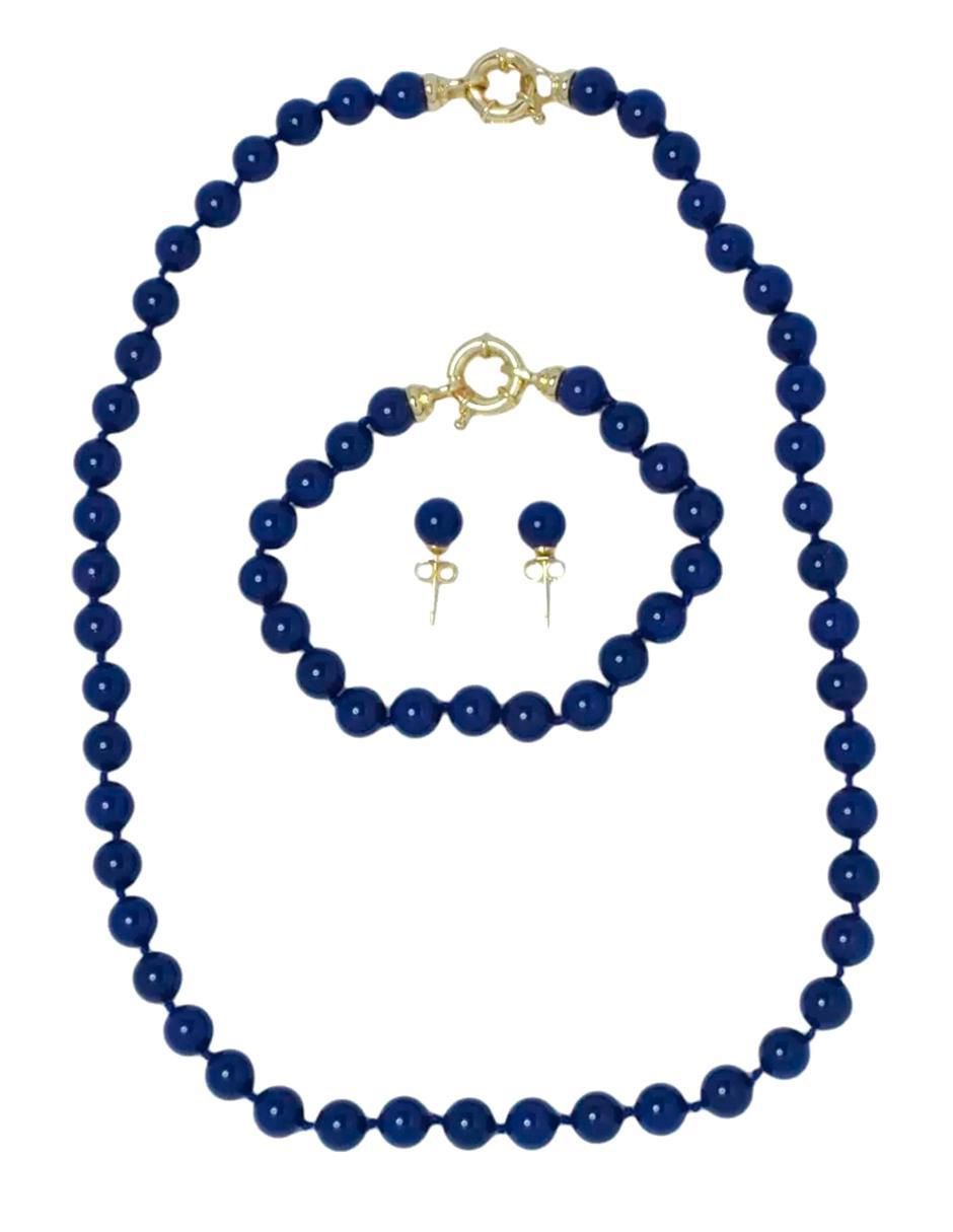 Aretes, collar y pulsera Perlas de Mallorca