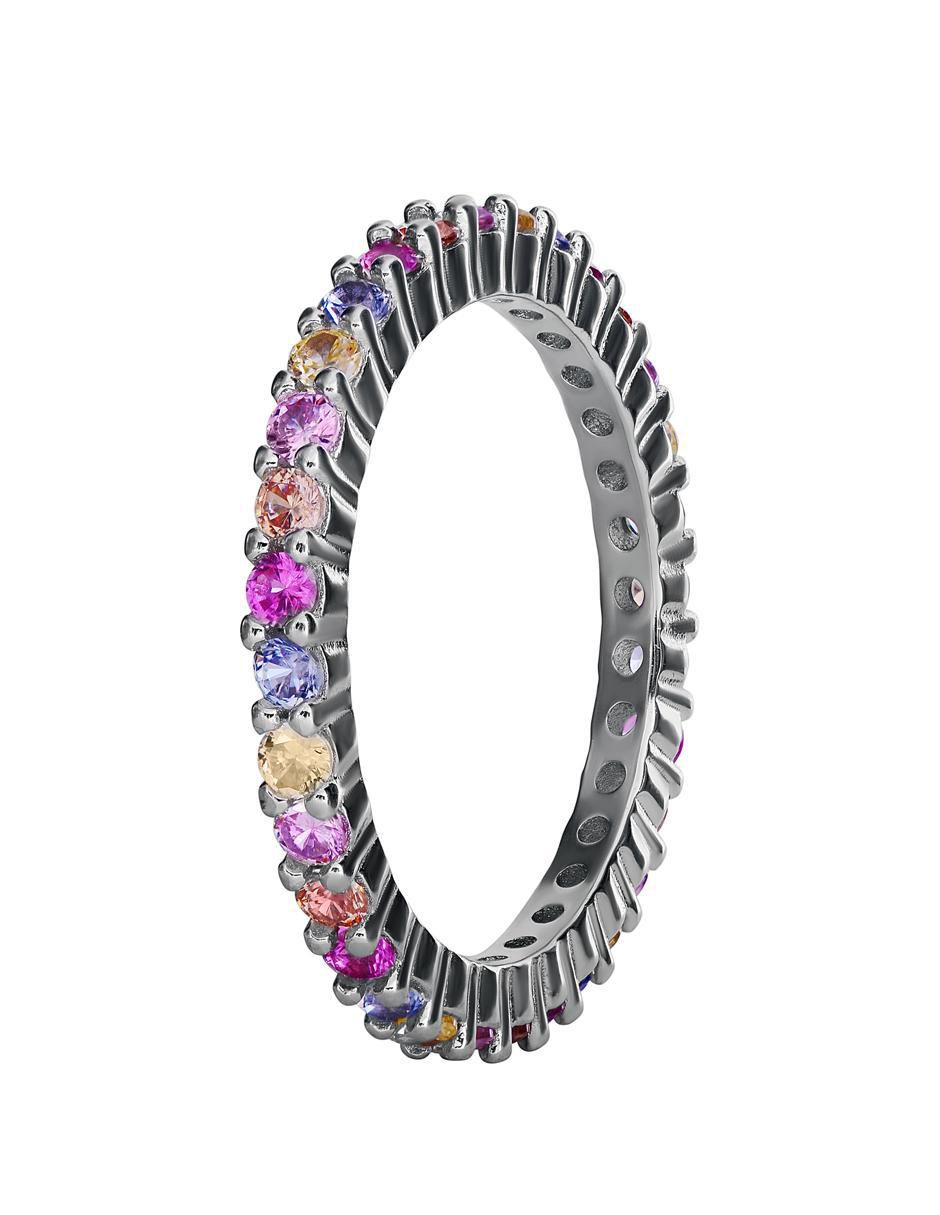Anillo Kaide P 925 de plata zirconia 3