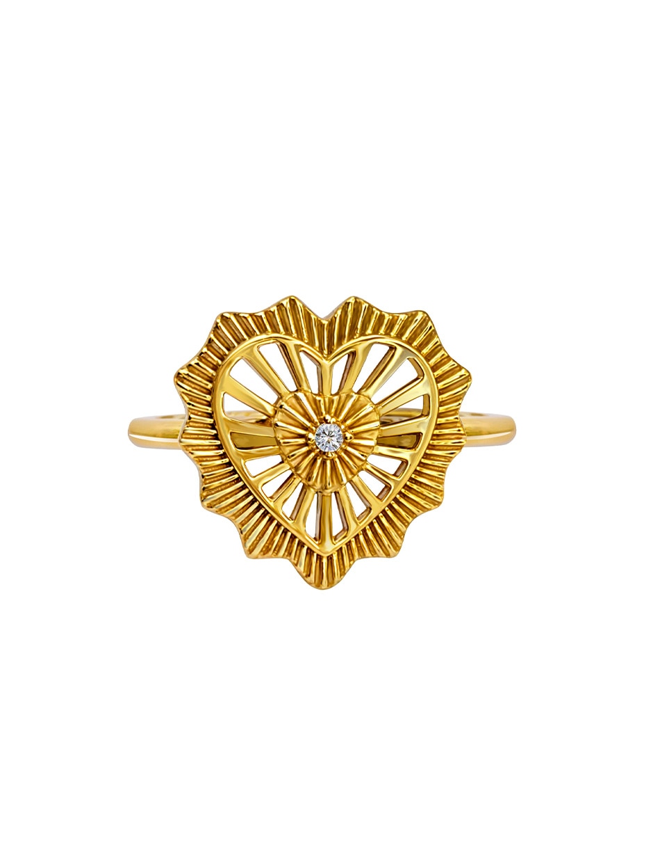 Anillo de corazón Anamora por Tanya Moss Eterna P 925 de plata