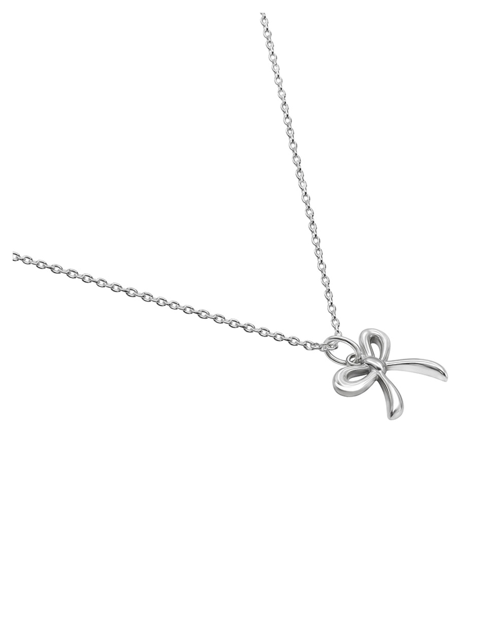 Colgante de moño garabatos de plata P 925 2