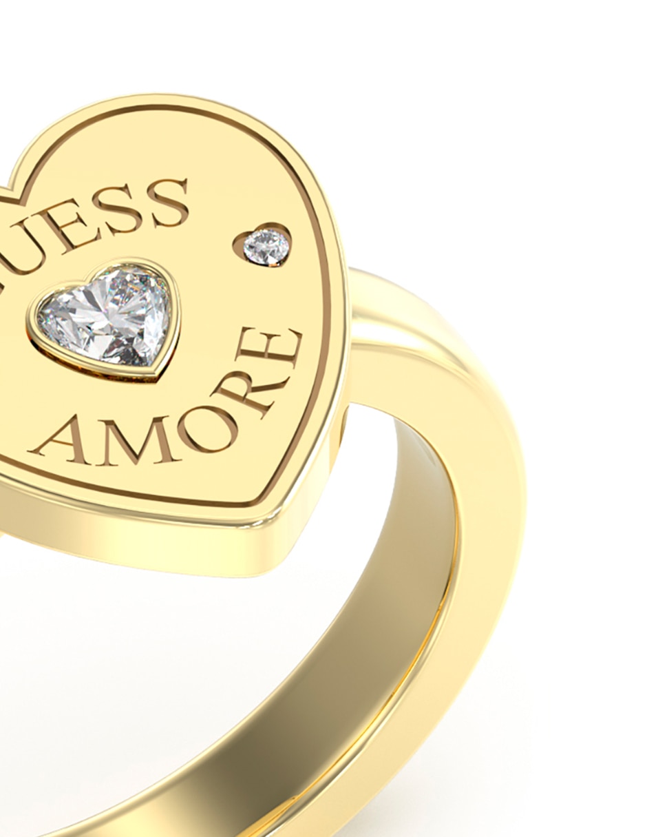 Anillo de corazón Amore circonita pulido 2