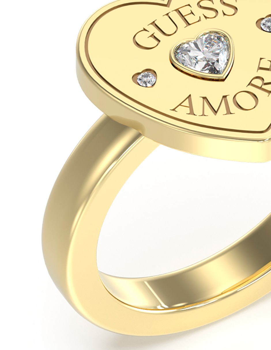 Anillo de corazón Amore circonita pulido 3