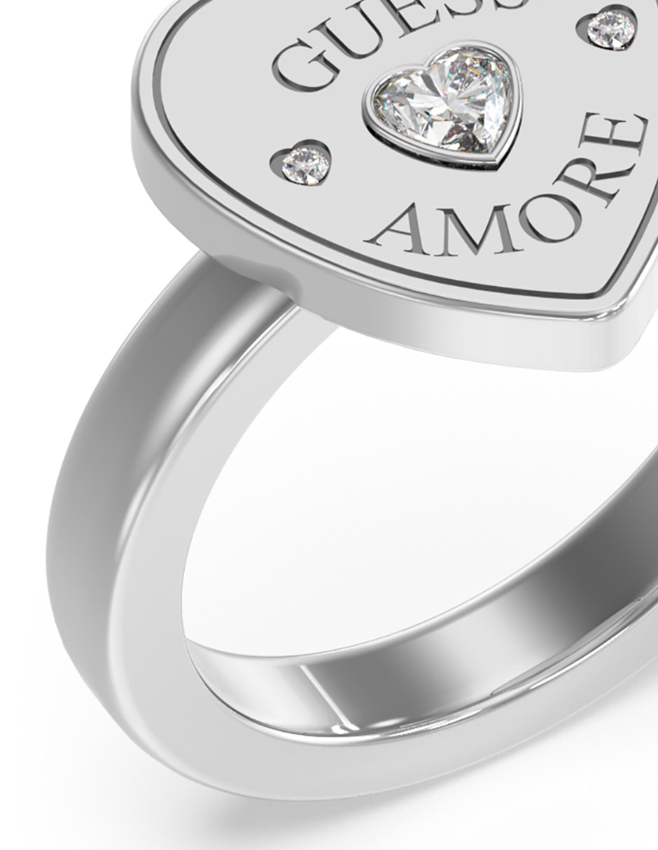 Anillo de corazón Amore circonita pulido 3