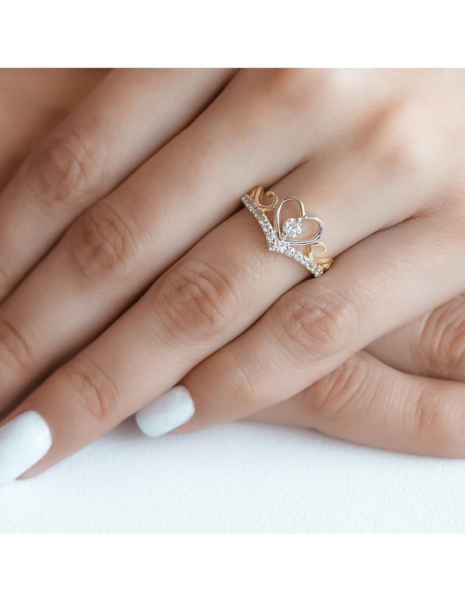Anillo "de (si aplica)" corazón abba joyas sin familia no aplica 10 k "de" oro zirconia