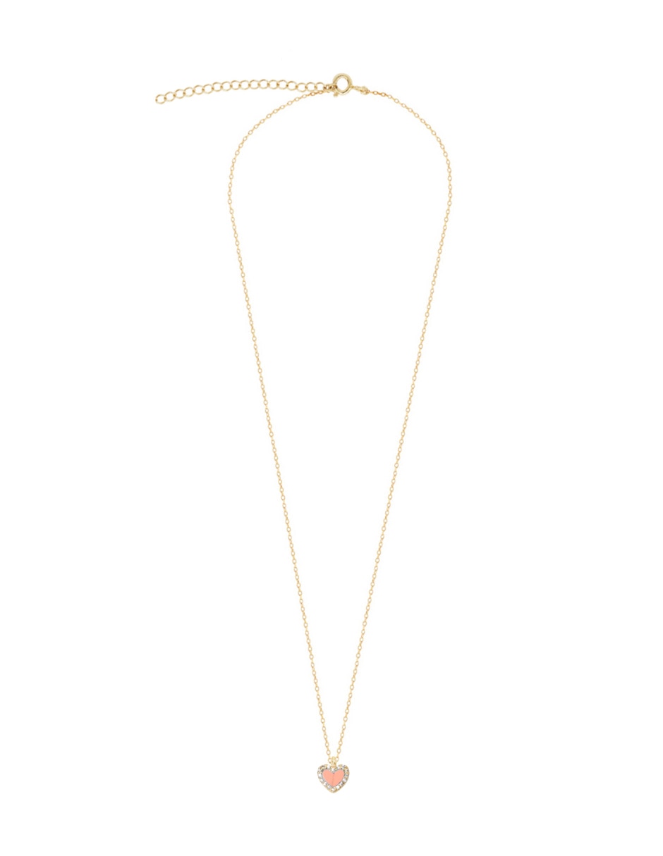 Collar con dije de corazón Piedra Natural .925 de plata P 925 2