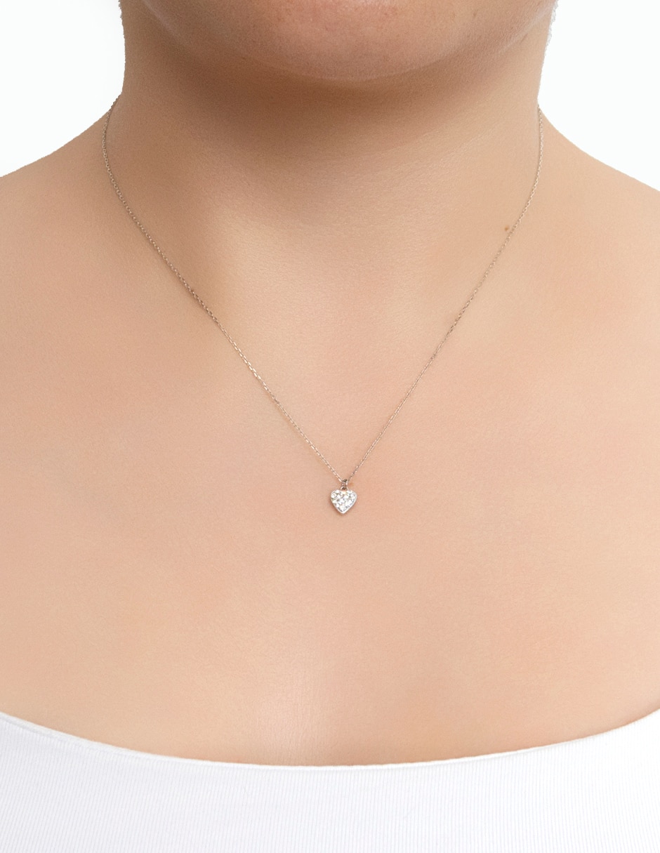 Colgante Y Dije de corazón shamballa .925 de plata P 925 cristal 3