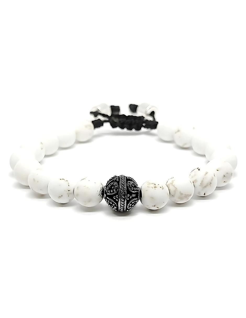 Pulsera con howlita Pompeya