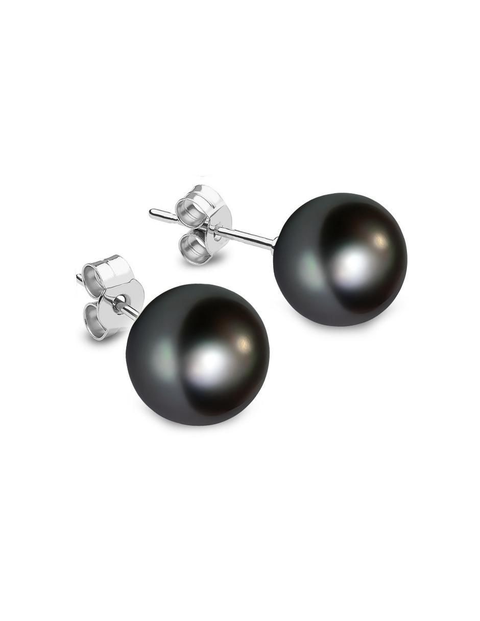 Broqueles redondos Éclair de plata P 925 perla de cristal
