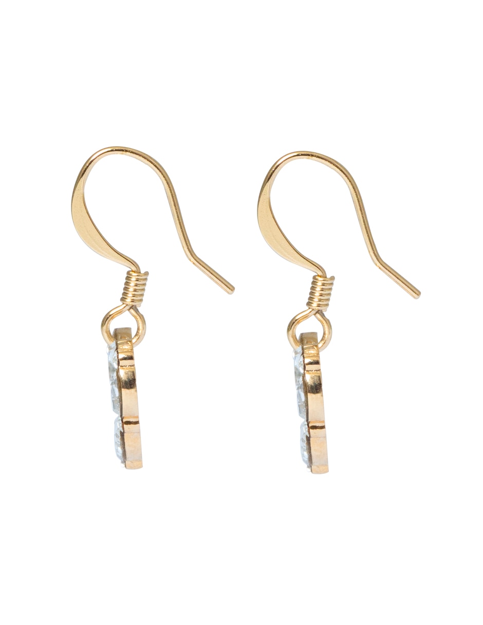 Aretes de corazón Mini Corazones con acabado brillante cristal 3