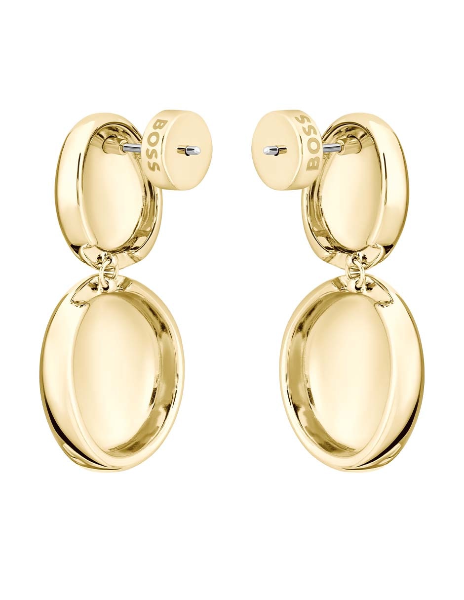 Aretes ovalados Nugget con acabado brillante 2