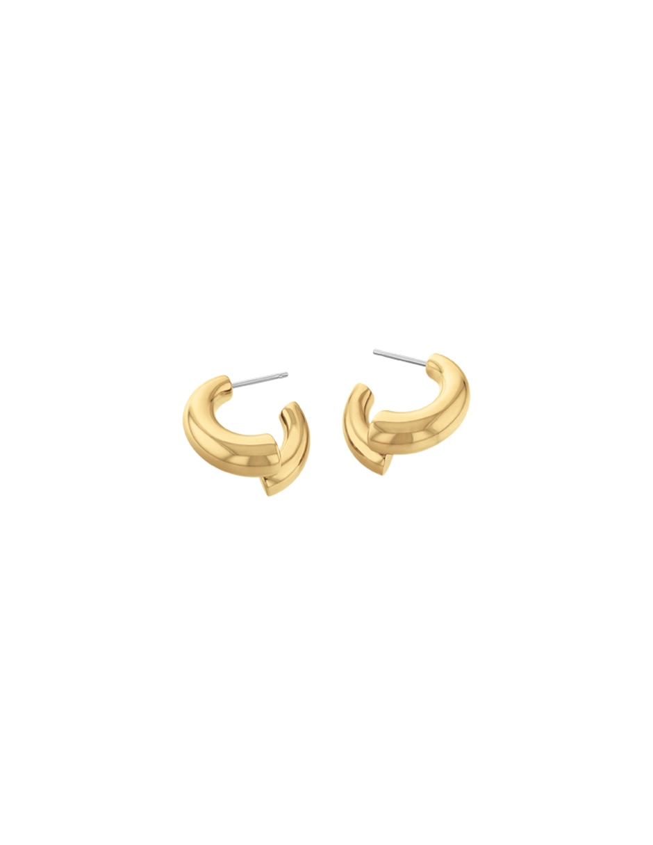 Aretes circulares Ck Spiral con acabado brillante 2