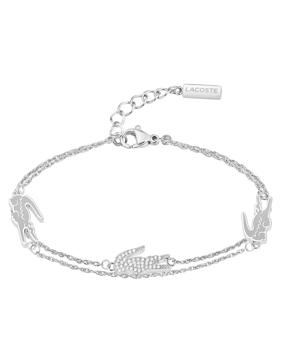 Brazalete Crocodile con acabado brillante