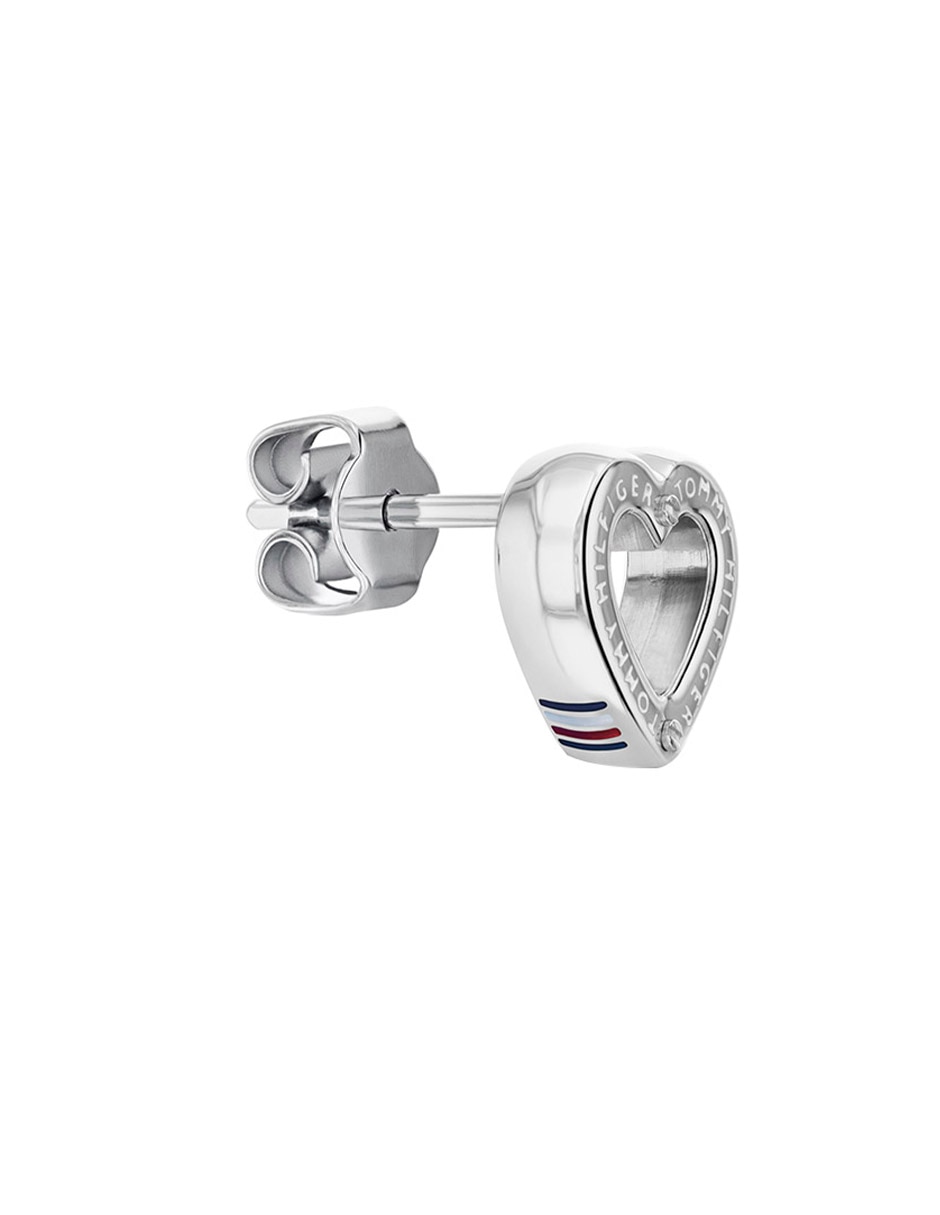 Aretes de corazón Toggle Heart con acabado brillante 2