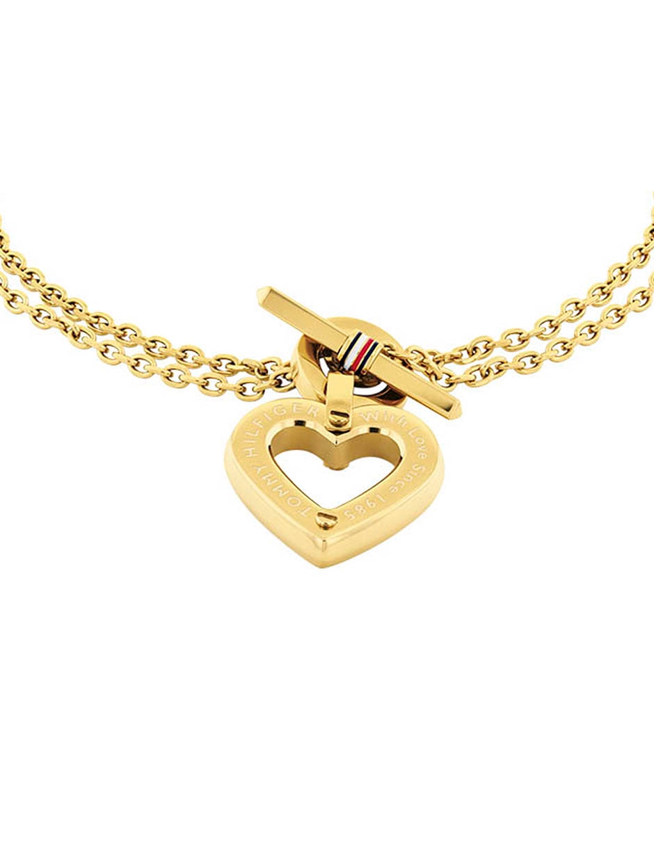 Pulsera Toggle Heart con acabado brillante 2