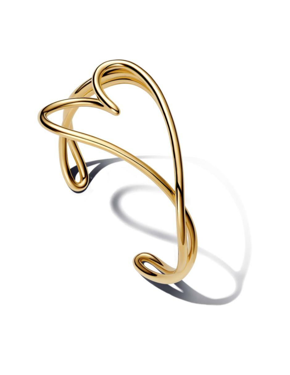 Brazalete de plata P 925 Essence con acabado baño de oro