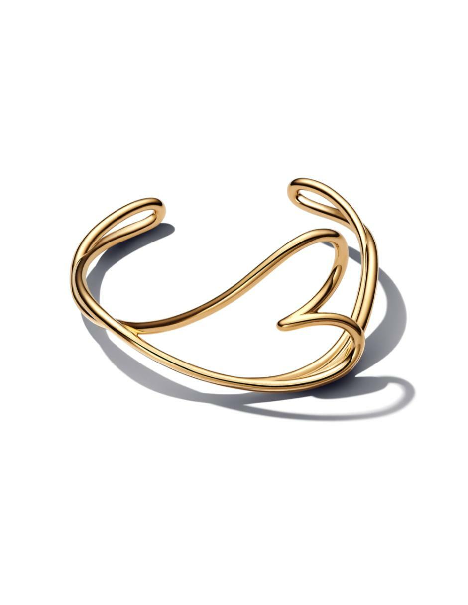 Brazalete de plata P 925 Essence con acabado baño de oro 3