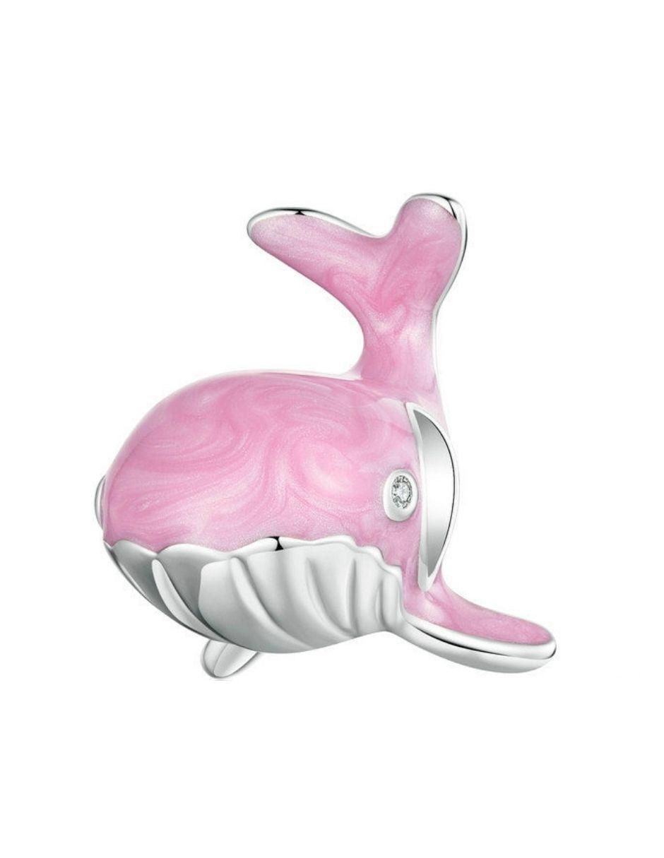 Charm de ballena de plata P 925