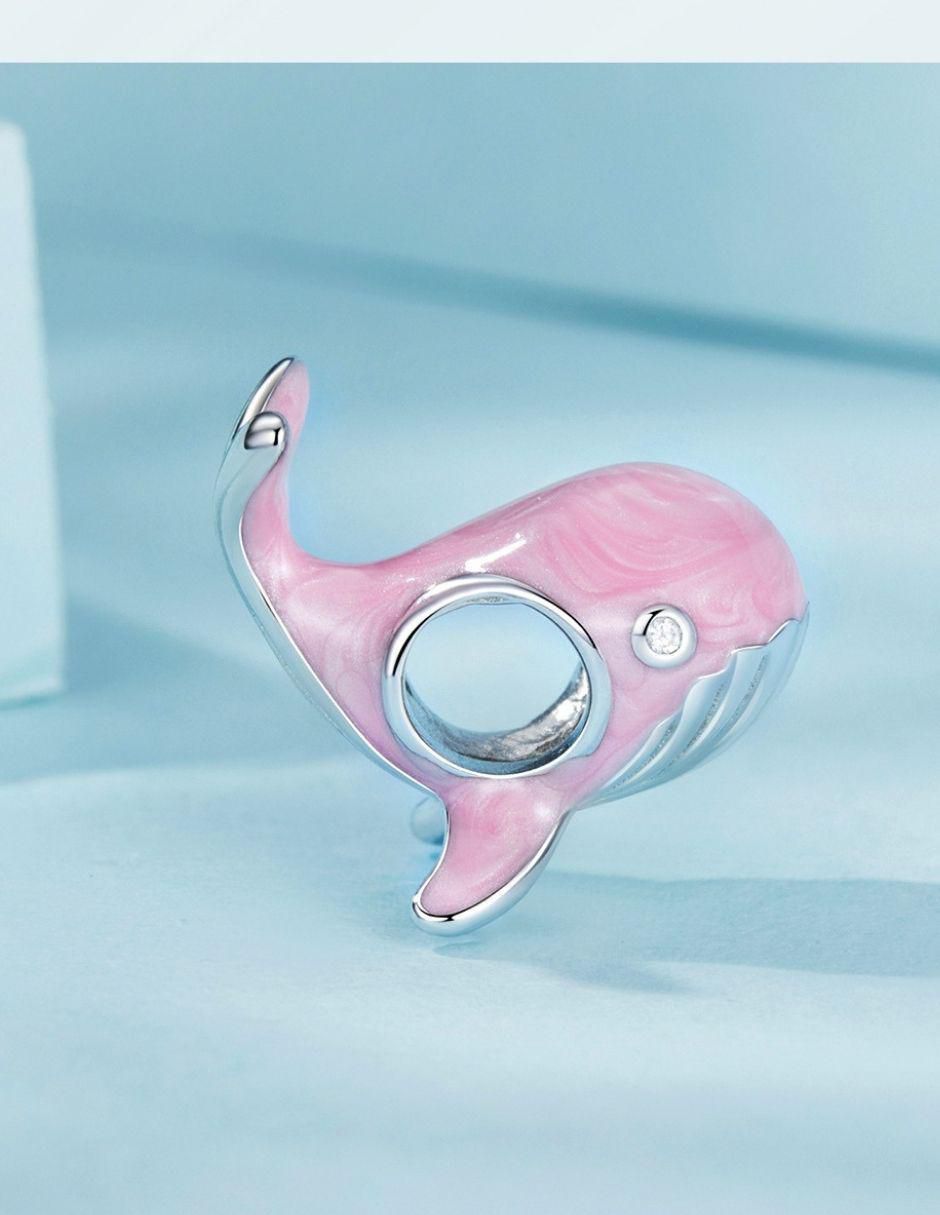 Charm de ballena de plata P 925 3