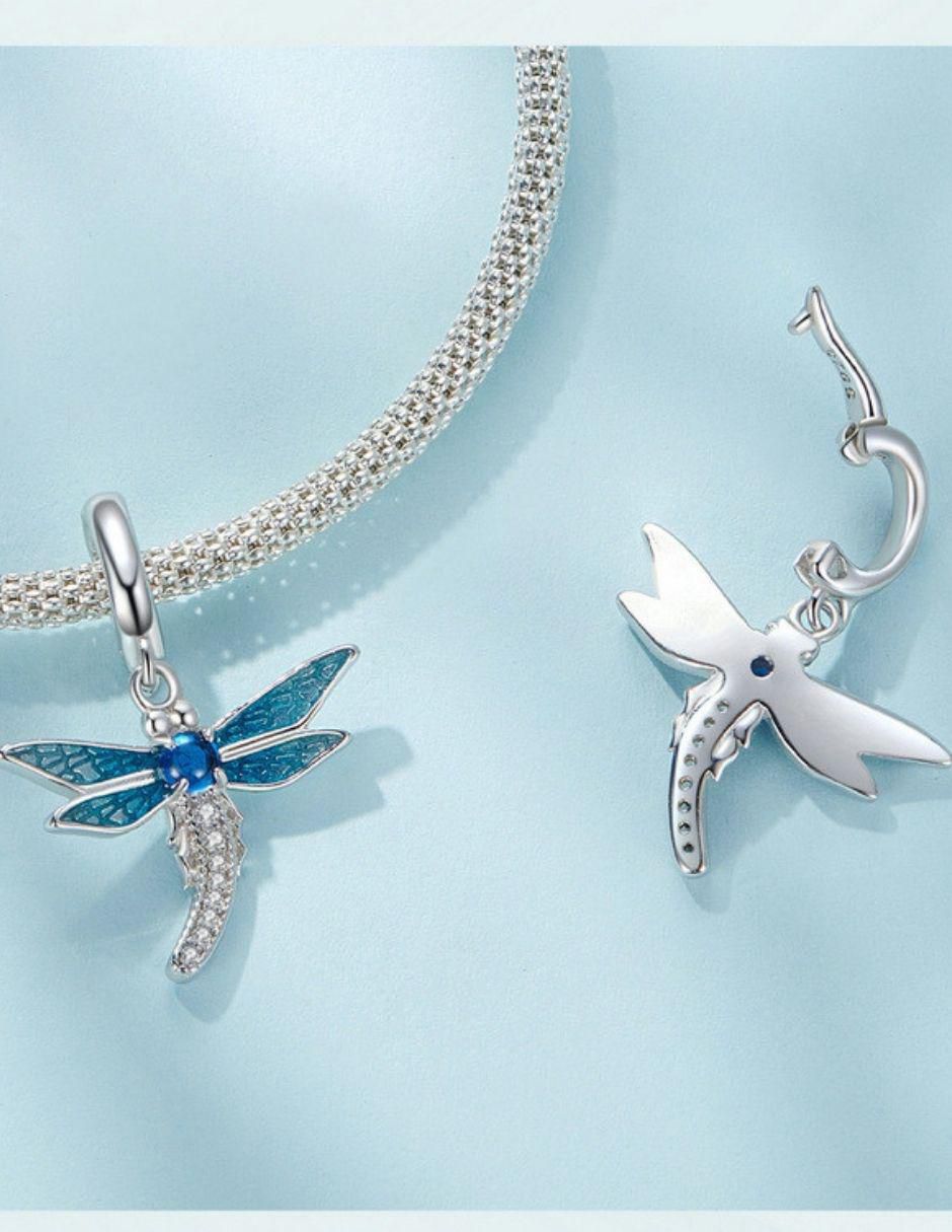 Charm de libélula de plata P 925 2