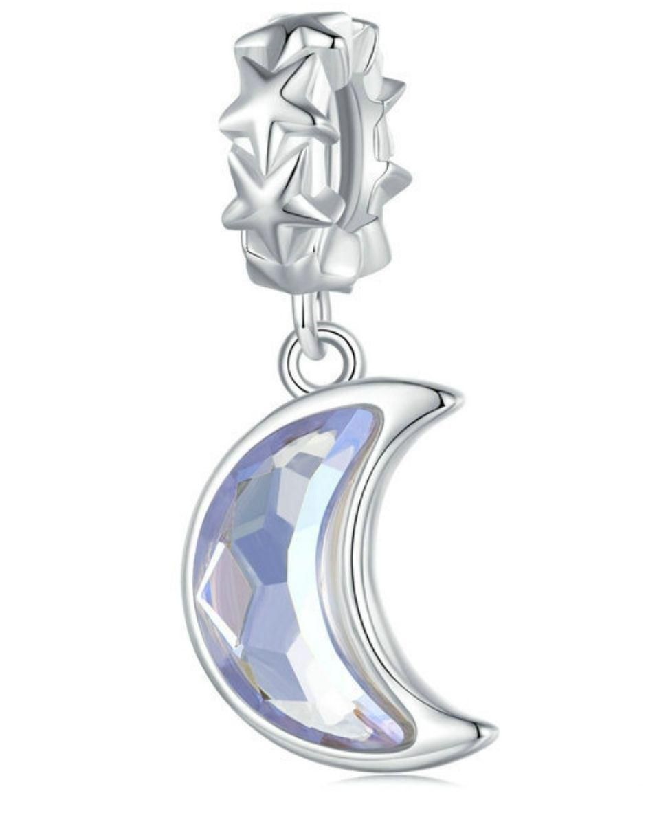 Charm de luna de plata P 925 Charm de luna de plata P 925