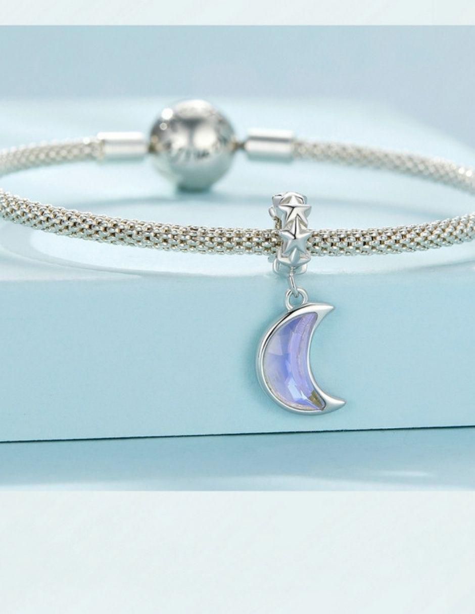 Charm de luna de plata P 925 2