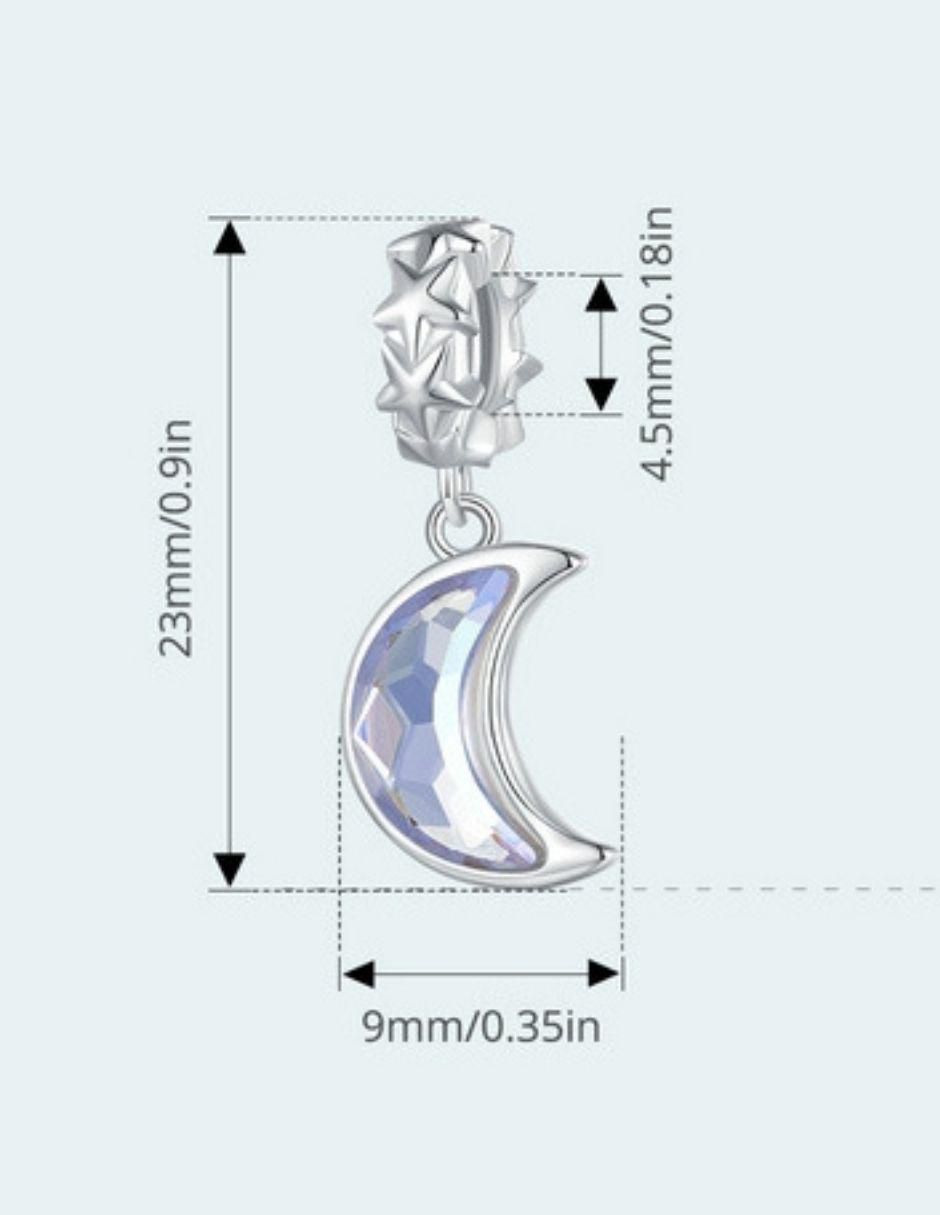 Charm de luna de plata P 925 3