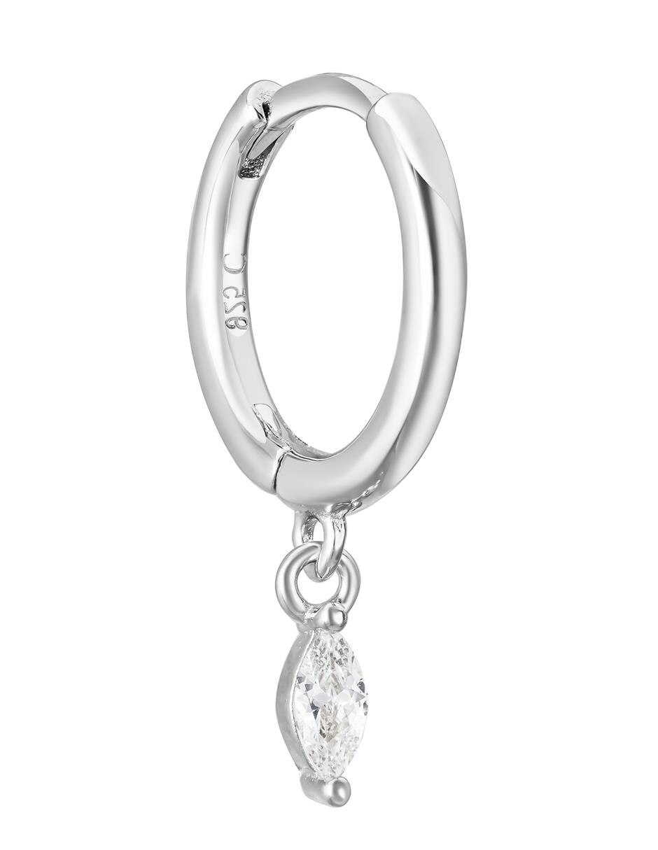 Piercing de gota de plata P 925 con acabado baño de oro zirconia Piercing de gota de plata P 925 con acabado baño de oro zirconia