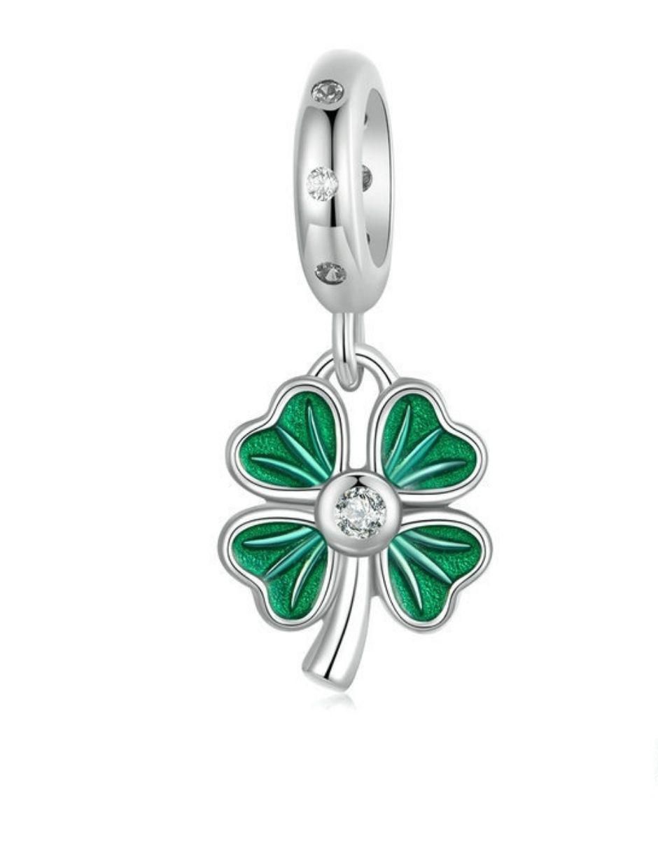 Charm de trébol de plata P 925 1
